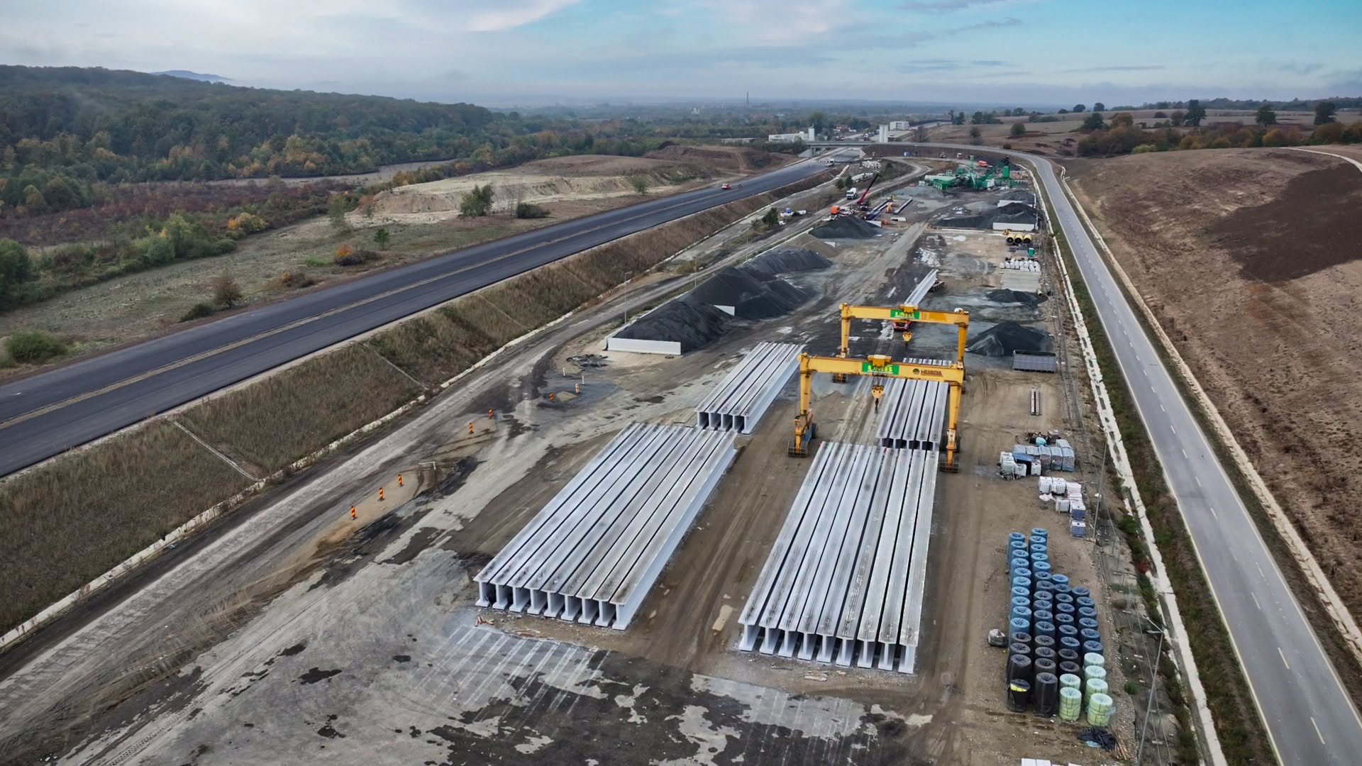 Lucrările la autostrada A1, sectorul Margina – Holdea, au ajuns la 70% din stadiul fizic