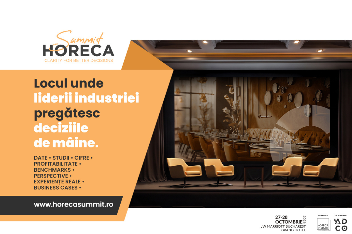 Horeca Summit 2026: Analiza schimbărilor în preferințele alimentare și a tendințelor din industria ospitalității