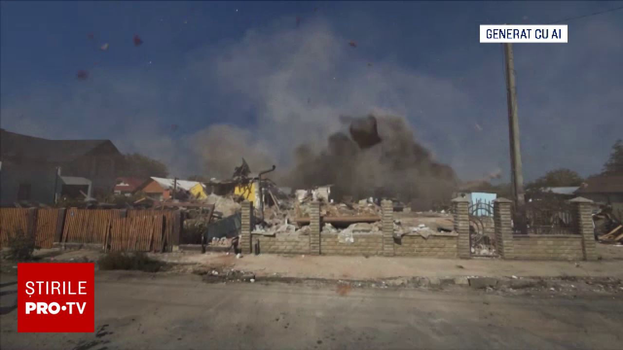Explozie cu GPL în Vrancea: Două case au fost distruse complet în comuna Sihla