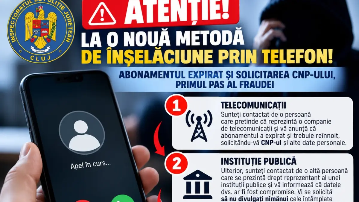 Nouă metodă de înșelăciune prin telefon: Escrocii folosesc expirarea abonamentelor pentru a fura date personale