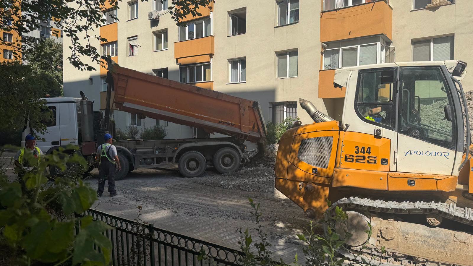 Demarează lucrările de punere în siguranță la blocul afectat de explozie din sectorul 5