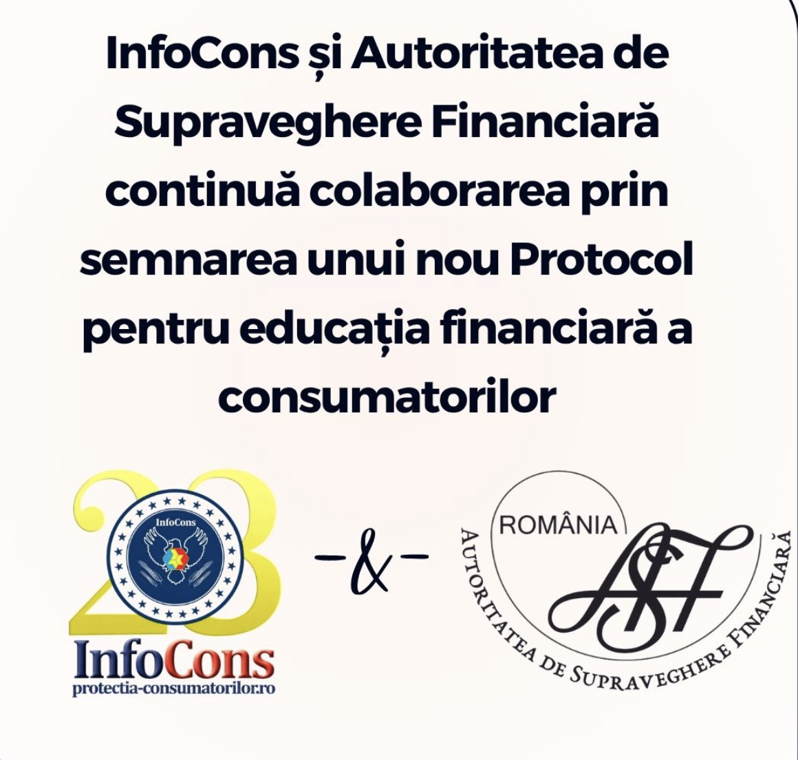 InfoCons și ASF extind parteneriatul pentru educația financiară a consumatorilor din România
