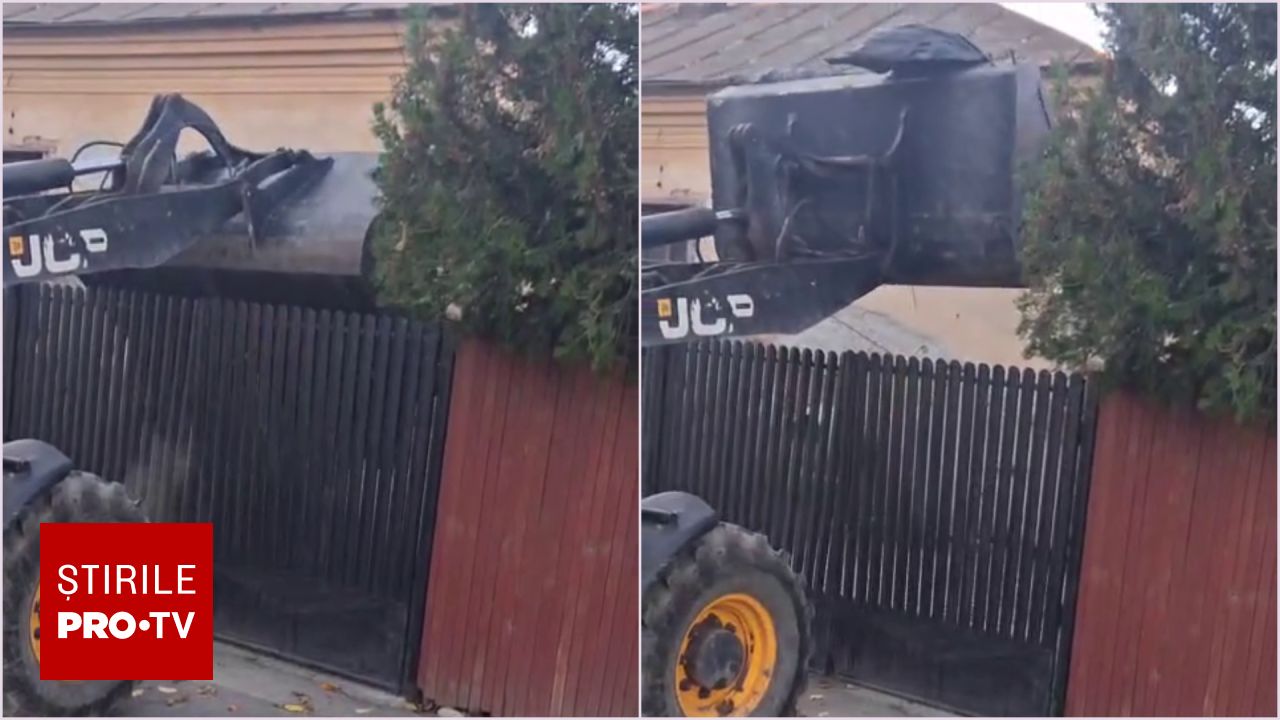 Primăria Băilești returnează gunoiul aruncat ilegal în curțile proprietarilor cu un excavator