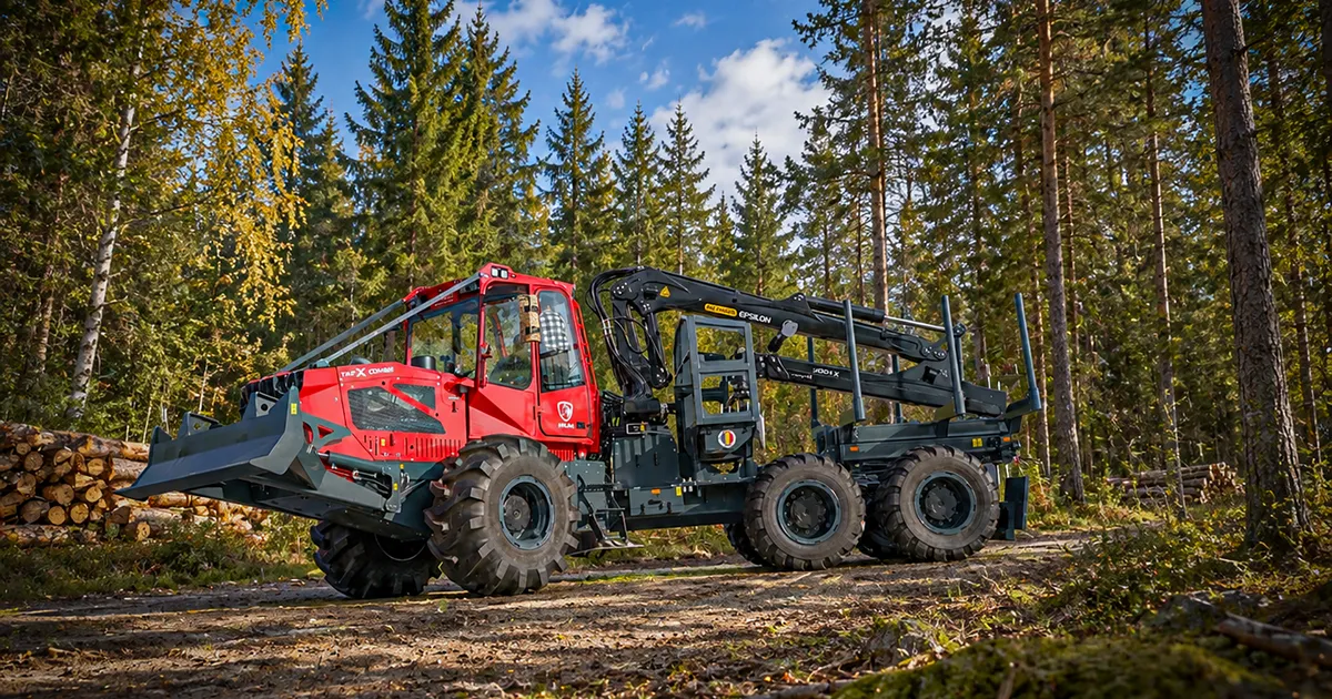 Producătorul român IRUM lansează TAF X-Combi, un utilaj forestier 6x6 multifuncțional