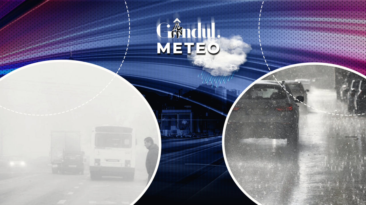 Avertismente meteorologice pentru weekend: ploile vor fi însoțite de vânt puternic și grindină