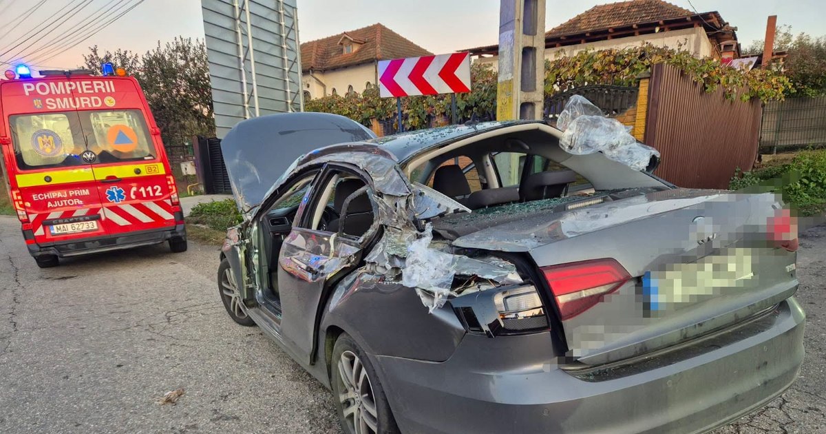 Trafic blocat pe Autostrada A1 după ce un container cu deșeuri a căzut de pe un vehicul