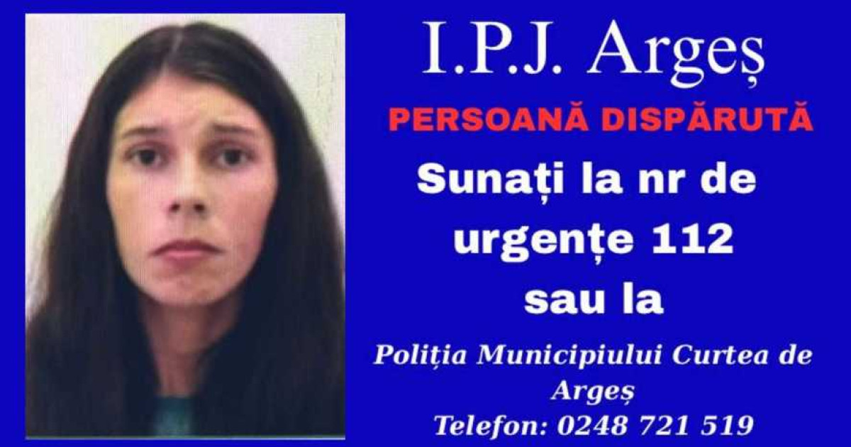 Alertă în Argeș: O femeie de 26 de ani a dispărut de la domiciliu împreună cu cei trei copii minori