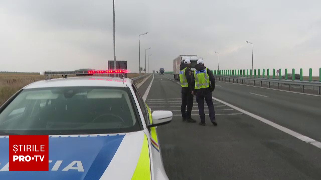 Filtre de poliție pe drumul expres Craiova-Pitești: amende pentru viteză și oprirea necorespunzătoare