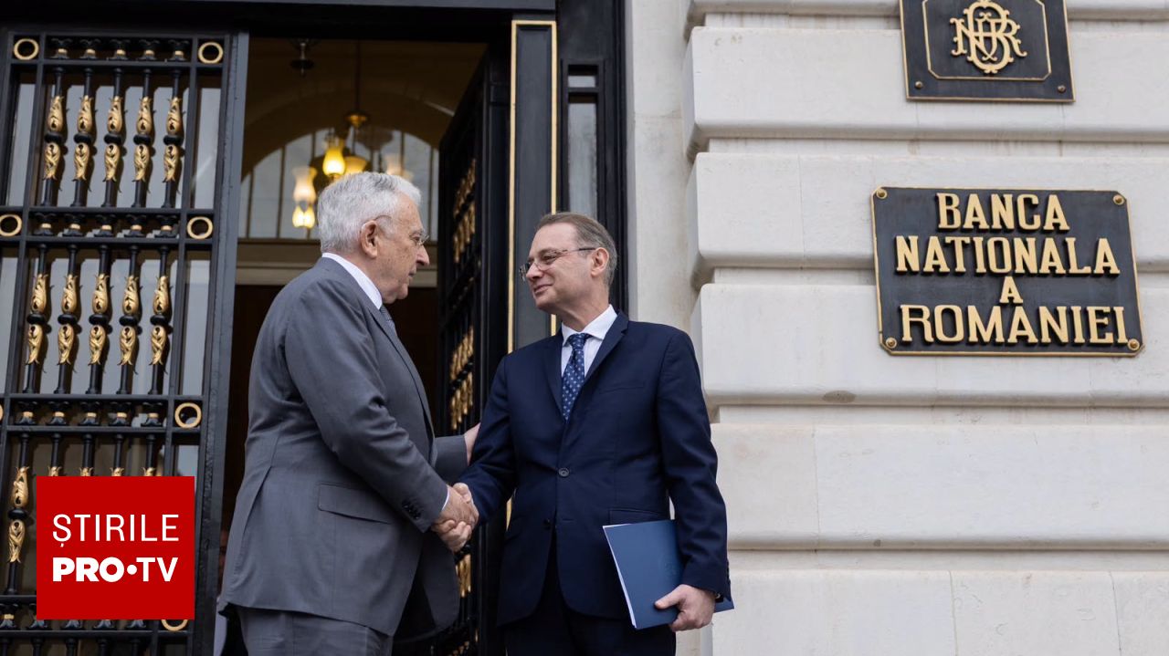 Premierul Luca Niculescu a prezentat prioritățile Guvernului Guvernatorului BNR Mugur Isărescu