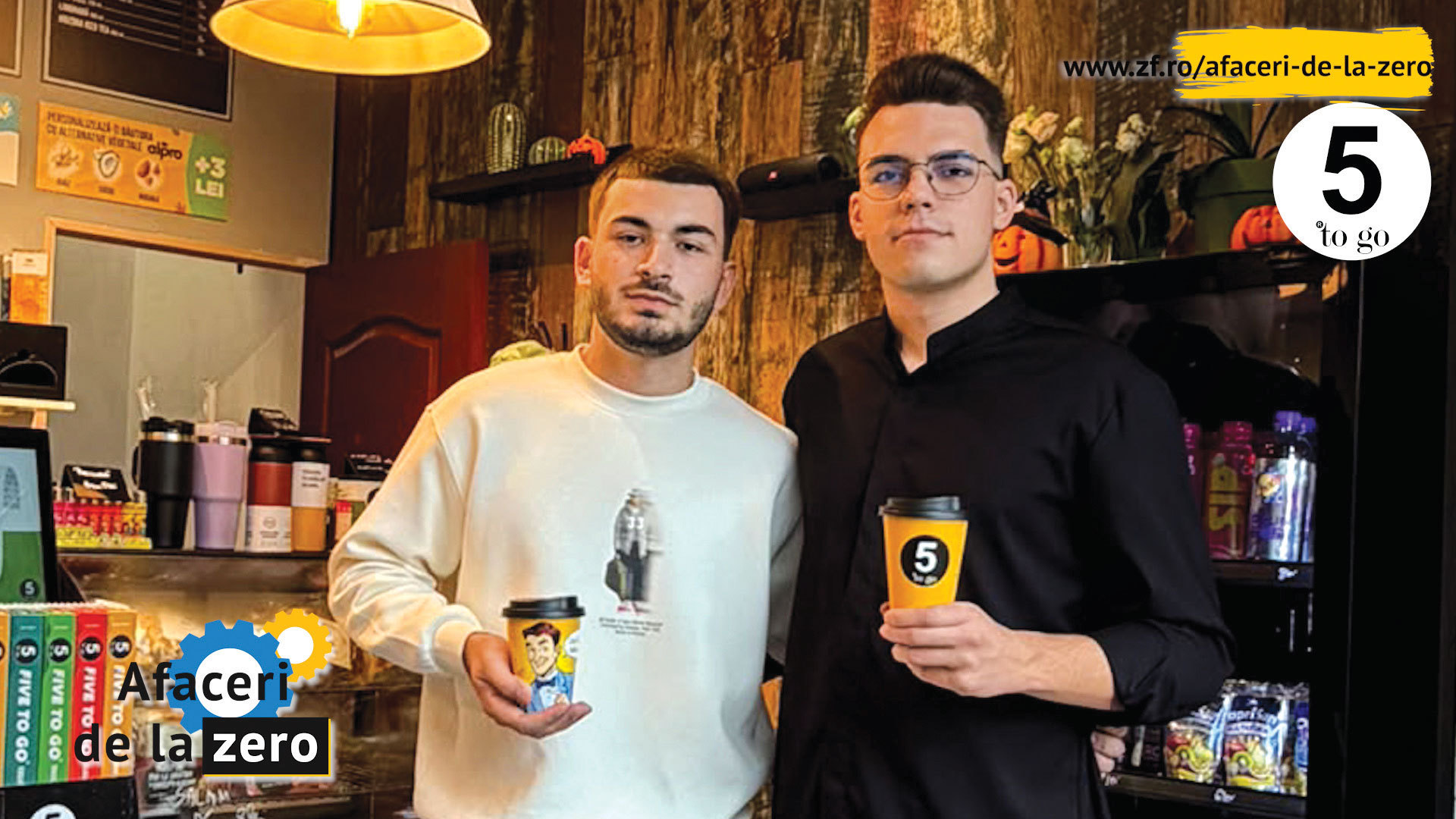Studenți de la Politehnică au deschis o cafenea 5 to go în București pentru independență financiară
