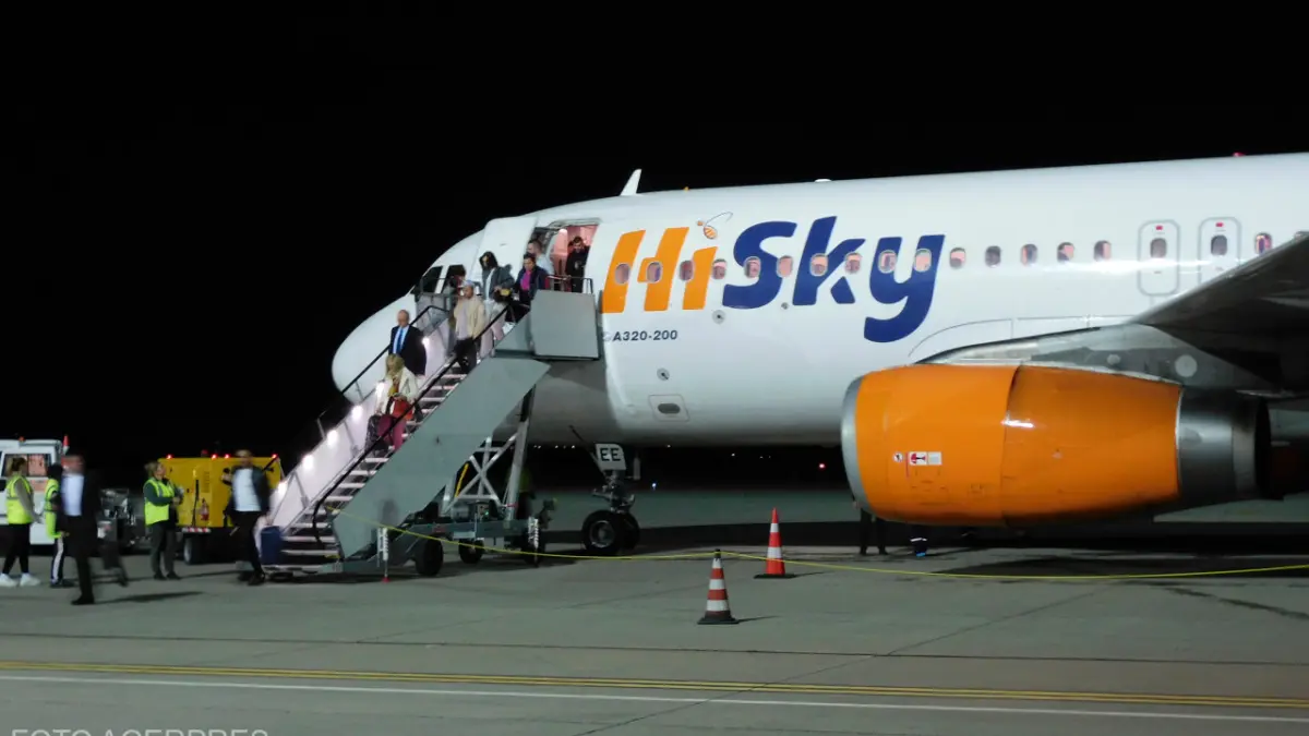 ROMATSA suspendă serviciile de trafic aerian pentru HiSky din cauza unor datorii de peste 6,8 milioane de lei