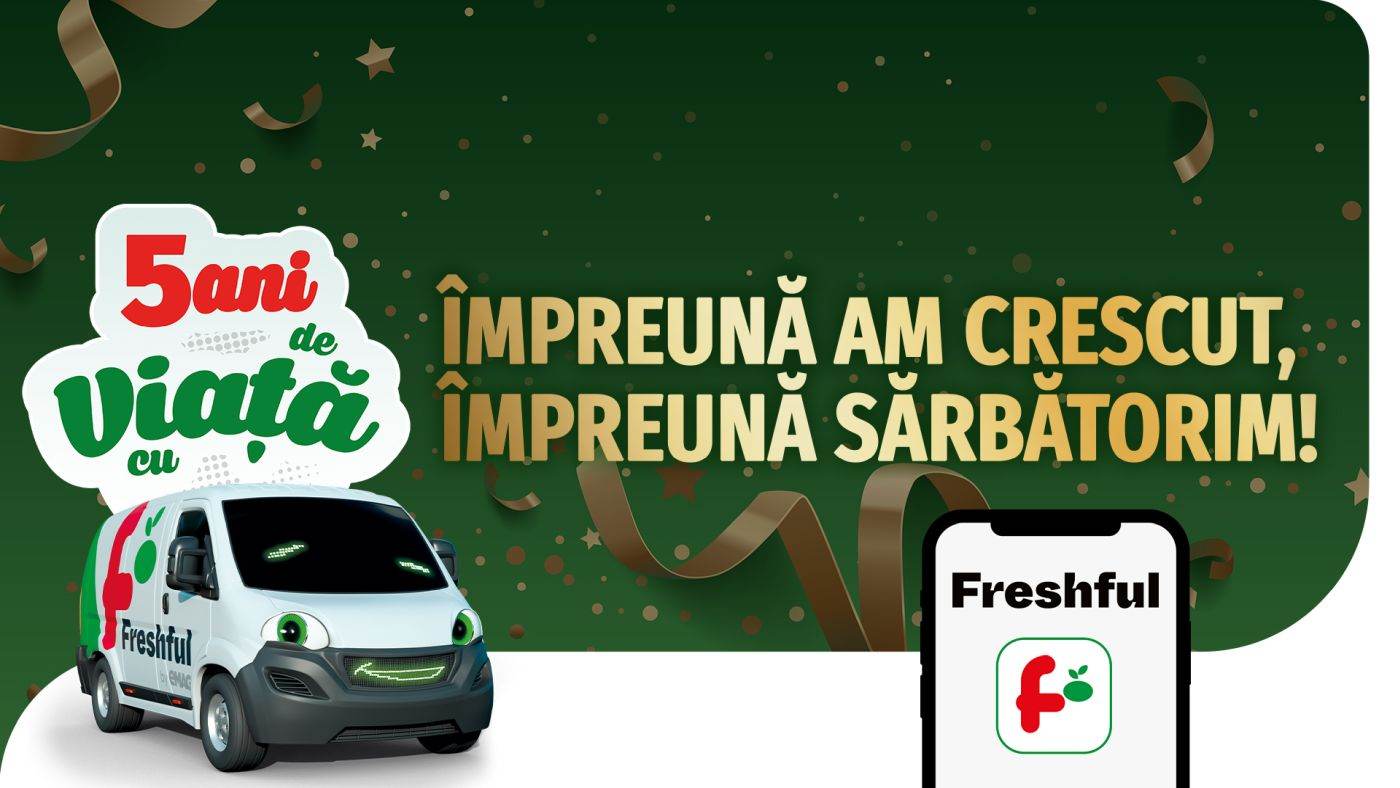 Freshful își sărbătorește aniversarea: 5 milioane de comenzi livrate și economii masive pentru clienți