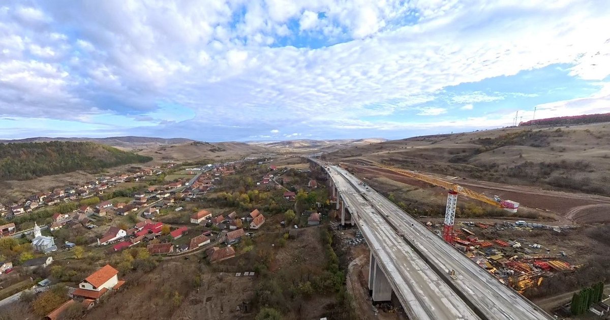 Viaductul de la Nădășelu este aproape gata. Cum avansează lucrările la Autostrada Transilvania