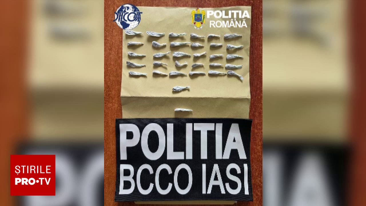 Doi tineri din Iași au fost arestați cu 62 de doze de heroină ascunse în lenjeria intimă