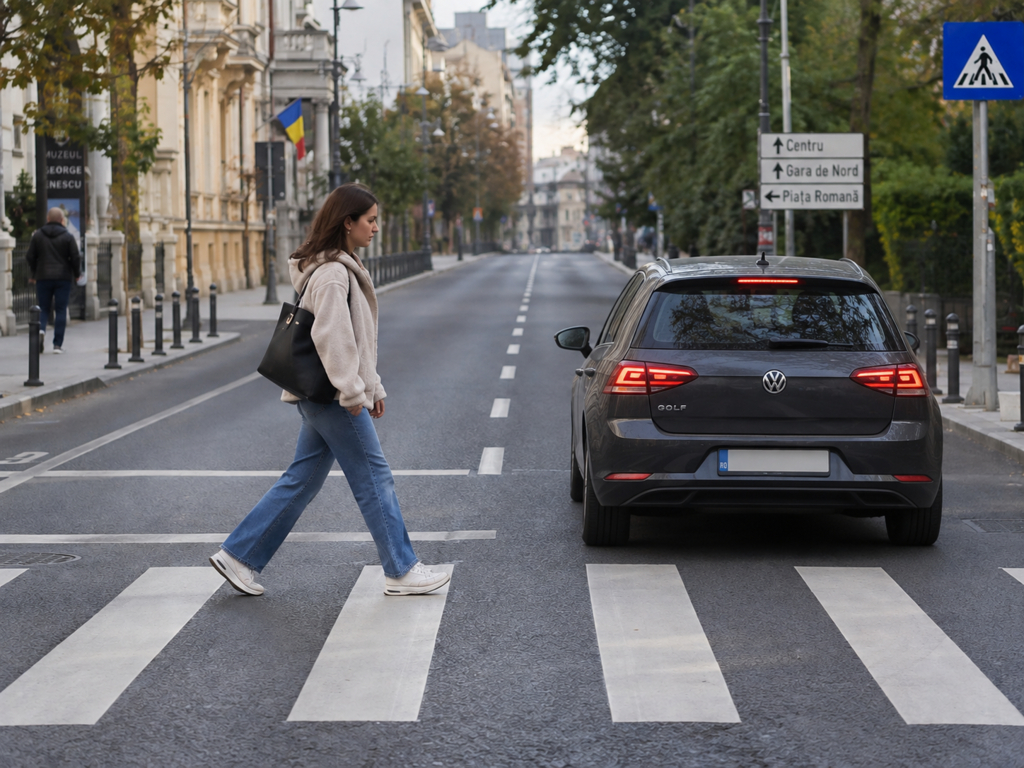 Regulile de prioritate pentru pietoni în România sunt diferite de cele din Europa. Ce trebuie să știe șoferul
