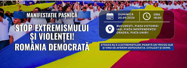 Manifestații împotriva violenței în București, Iași, Oradea și Timișoara, duminică seară