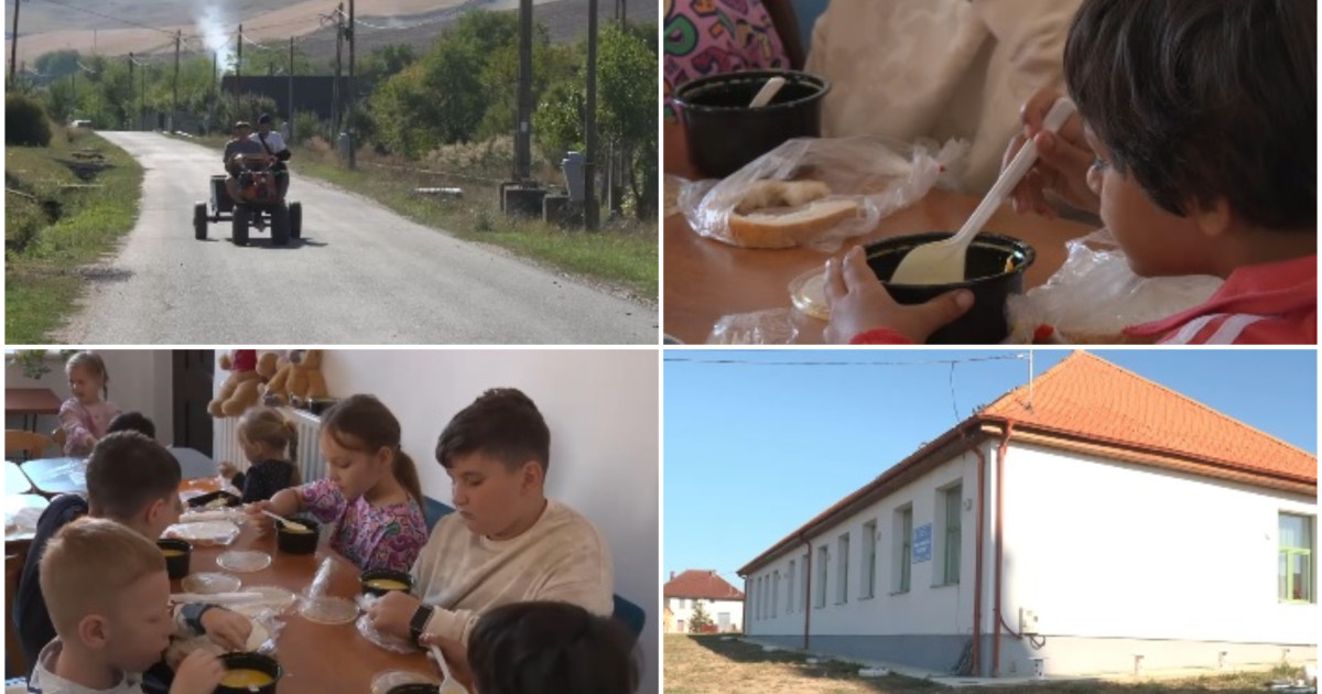 Elevii dintr-o comună din Cluj primesc zilnic o masă caldă finanțată de Uniunea Europeană