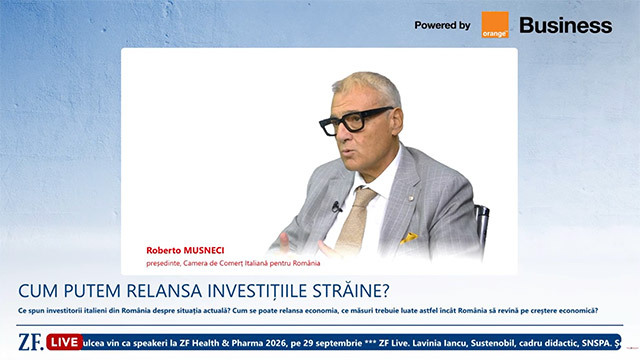 Investițiile italiene din România sunt amânate din cauza incertitudinii politice, spune Roberto Musneci