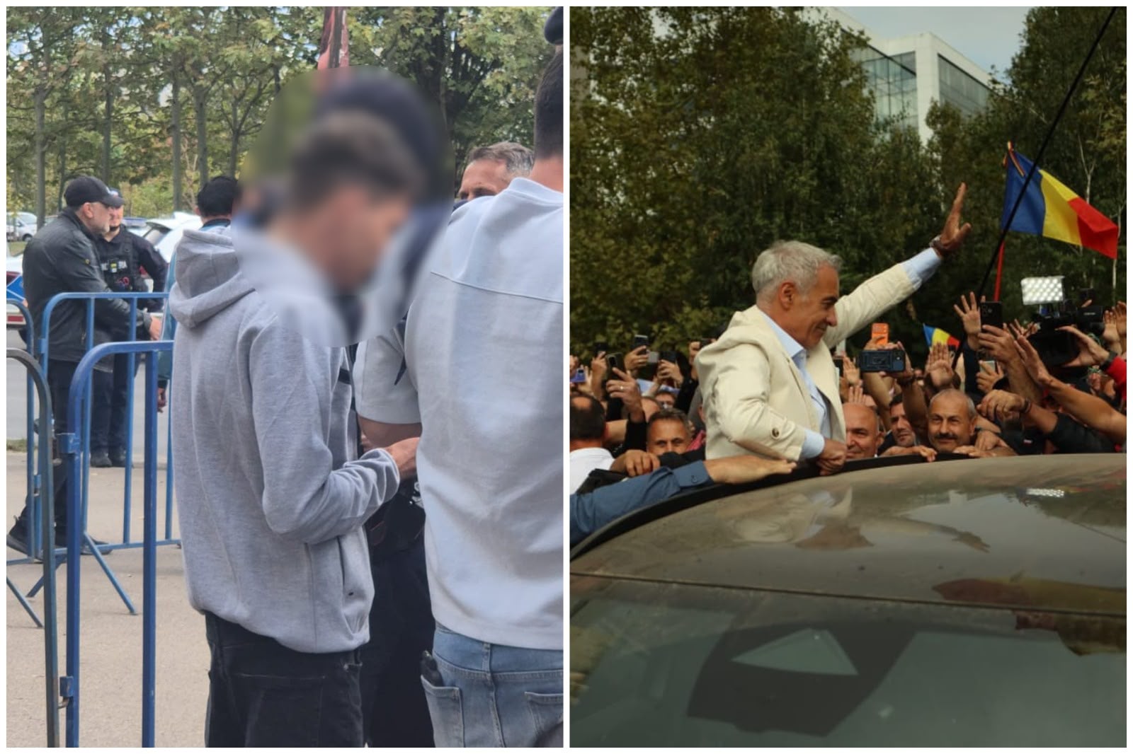 Incident cu jandarmii în fața Tribunalului București după decizia privind situația lui Călin Georgescu
