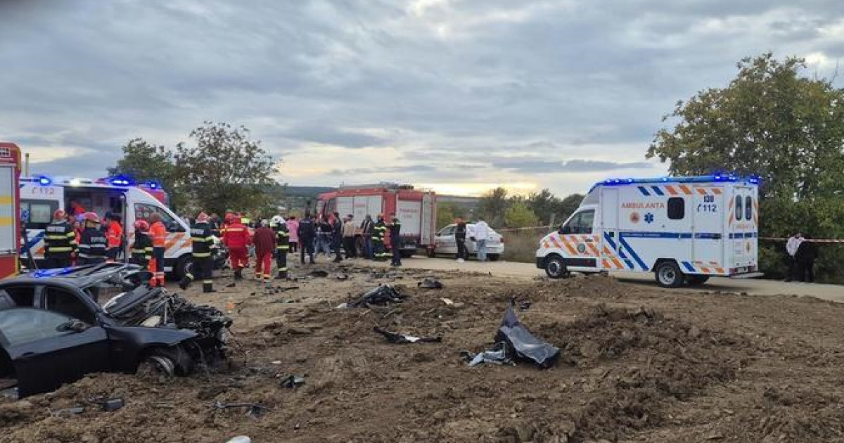 Tragedie în județul Iași: Trei persoane, dintre care doi copii, au murit într-un accident între un autoturism și un camion