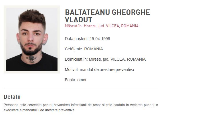 Suspectul pentru uciderea femeii găsite în valiză pe râul Olt s-a predat în Elveția