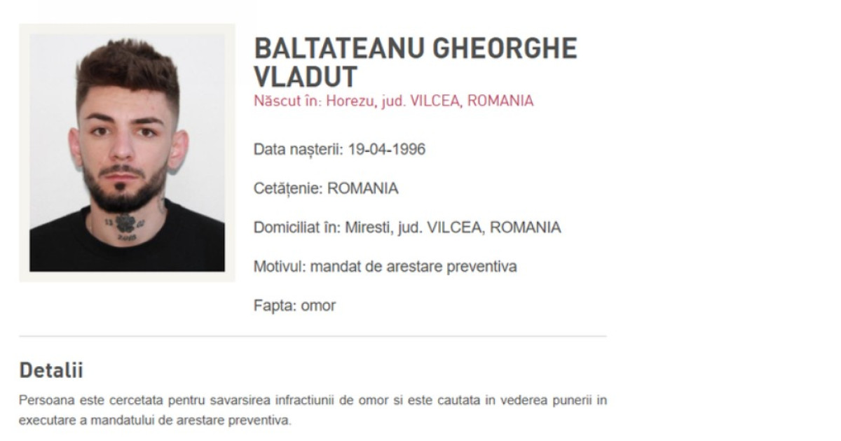 Suspectul pentru uciderea femeii găsite în valiză în râul Olt s-a predat în Elveția
