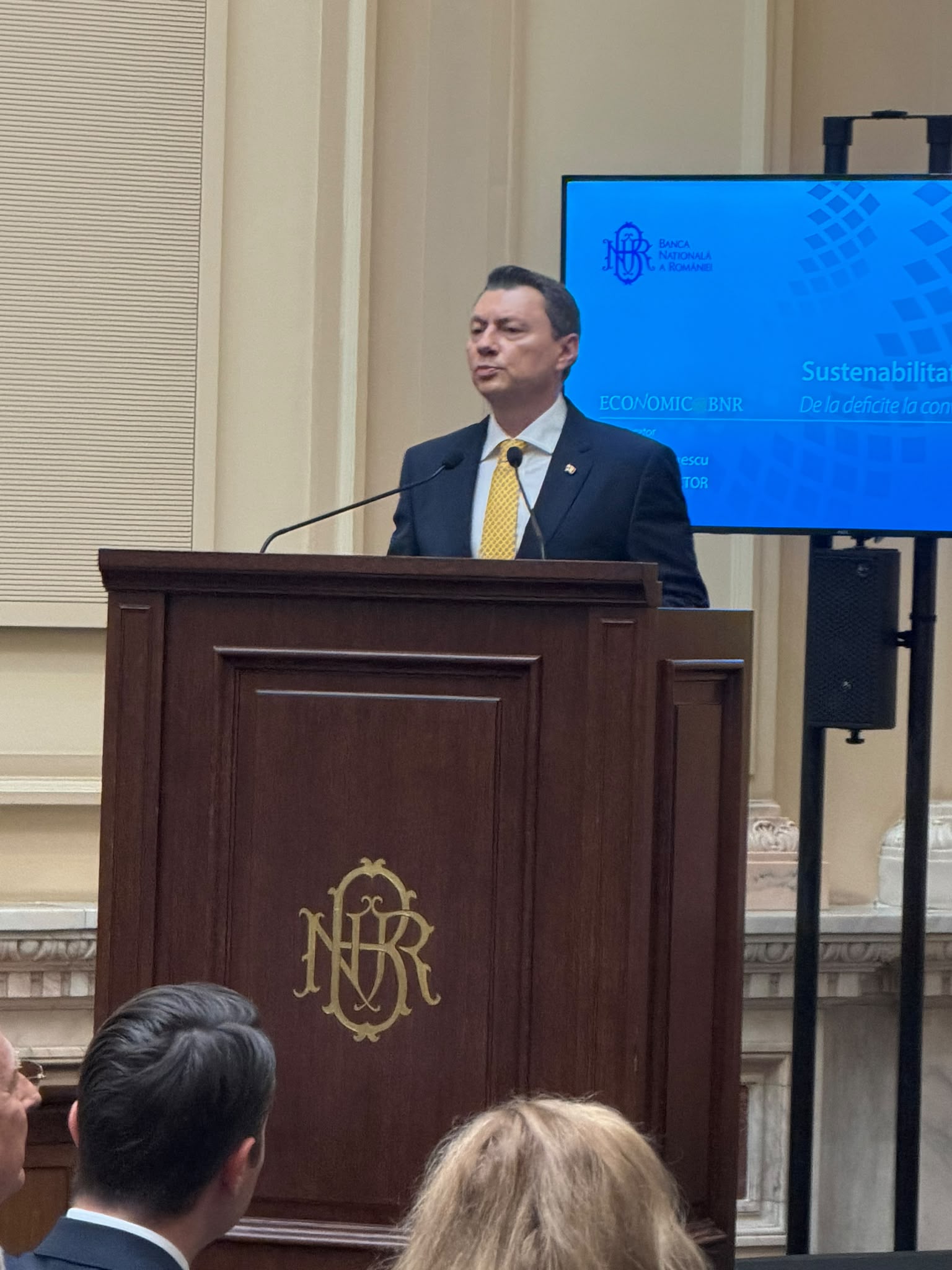 Cosmin Marinescu, BNR: România are nevoie de un parcurs ferm de consolidare fiscal-bugetară