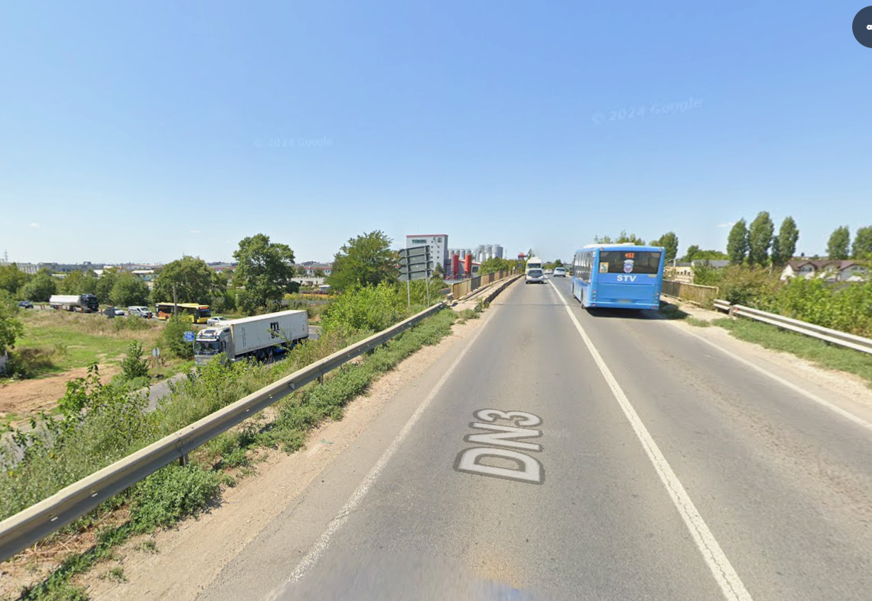 CNAIR a primit două oferte pentru siguranța pasajului cunoscut drept Podul Tuborg de pe DN3