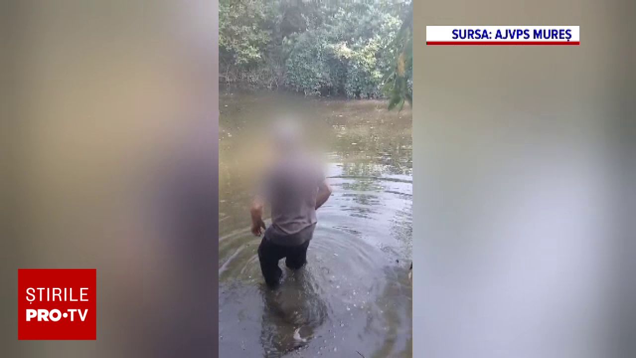 Bărbat de 72 de ani a fost surprins aruncând un sac cu găini moarte în râul Târnava Mică
