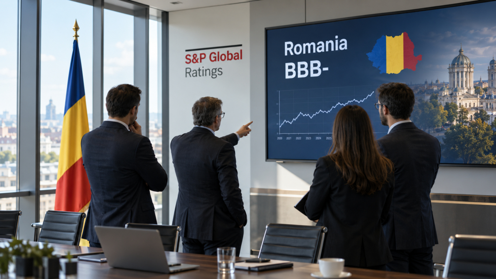 S&P anunță noua evaluare a ratingului României. Când și unde poate fi publicat comunicatul