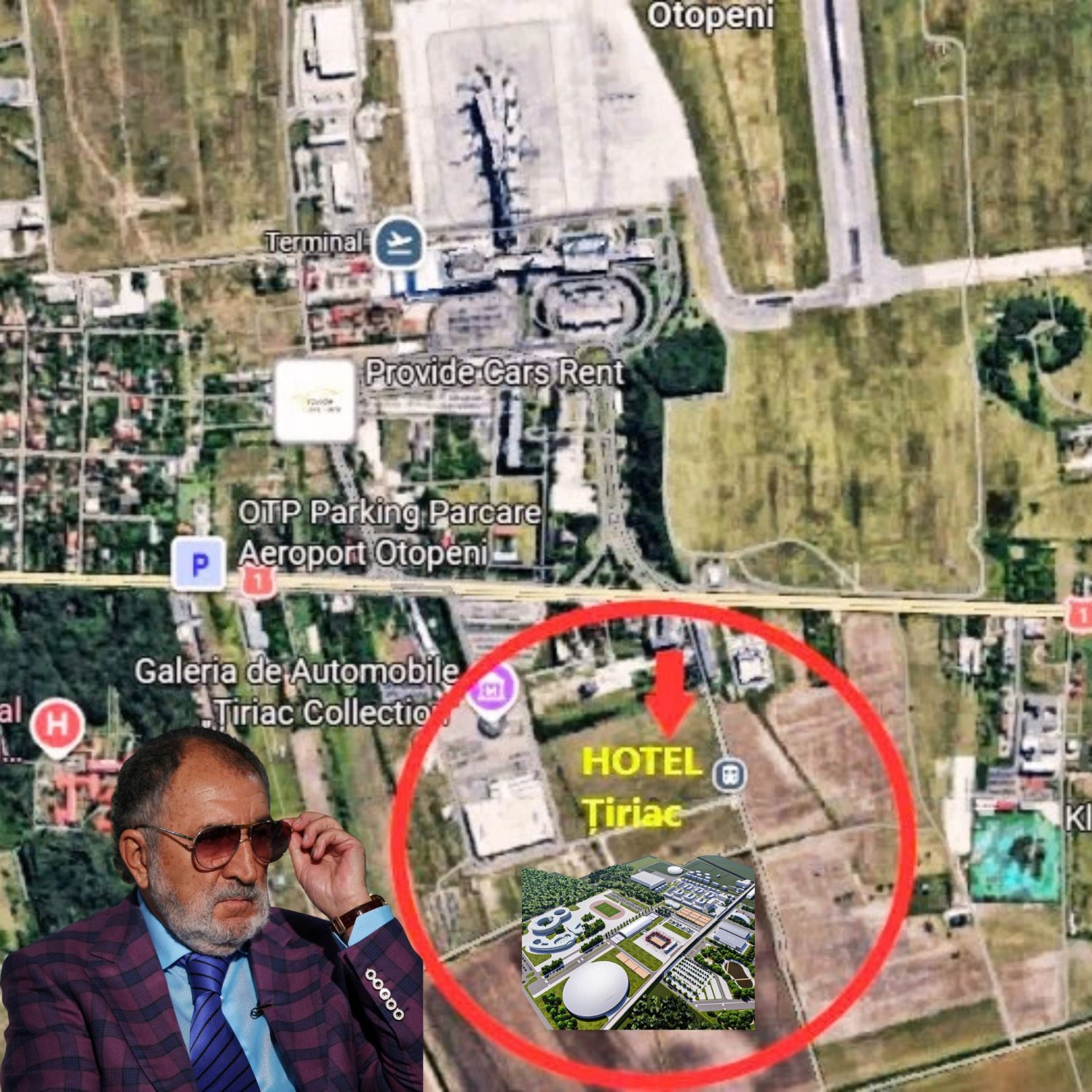 Ion Țiriac construiește un hotel de 4 stele în Otopeni, lângă Aeroportul Henri Coandă