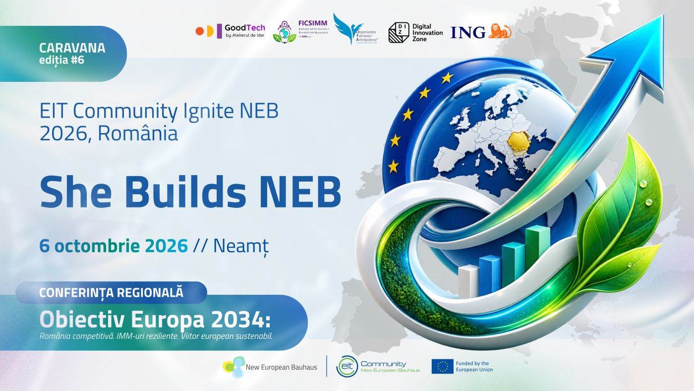 Conferință regională la Piatra Neamț: Programul Ignite NEB sprijină femeile antreprenoare din Nord-Est