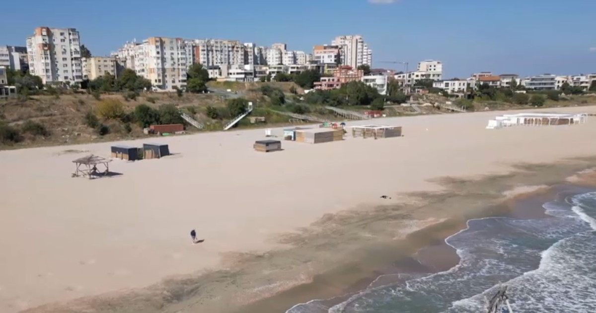 Eroziunea marină reduce suprafața plajelor din Mamaia: zeci de metri de nisip au dispărut