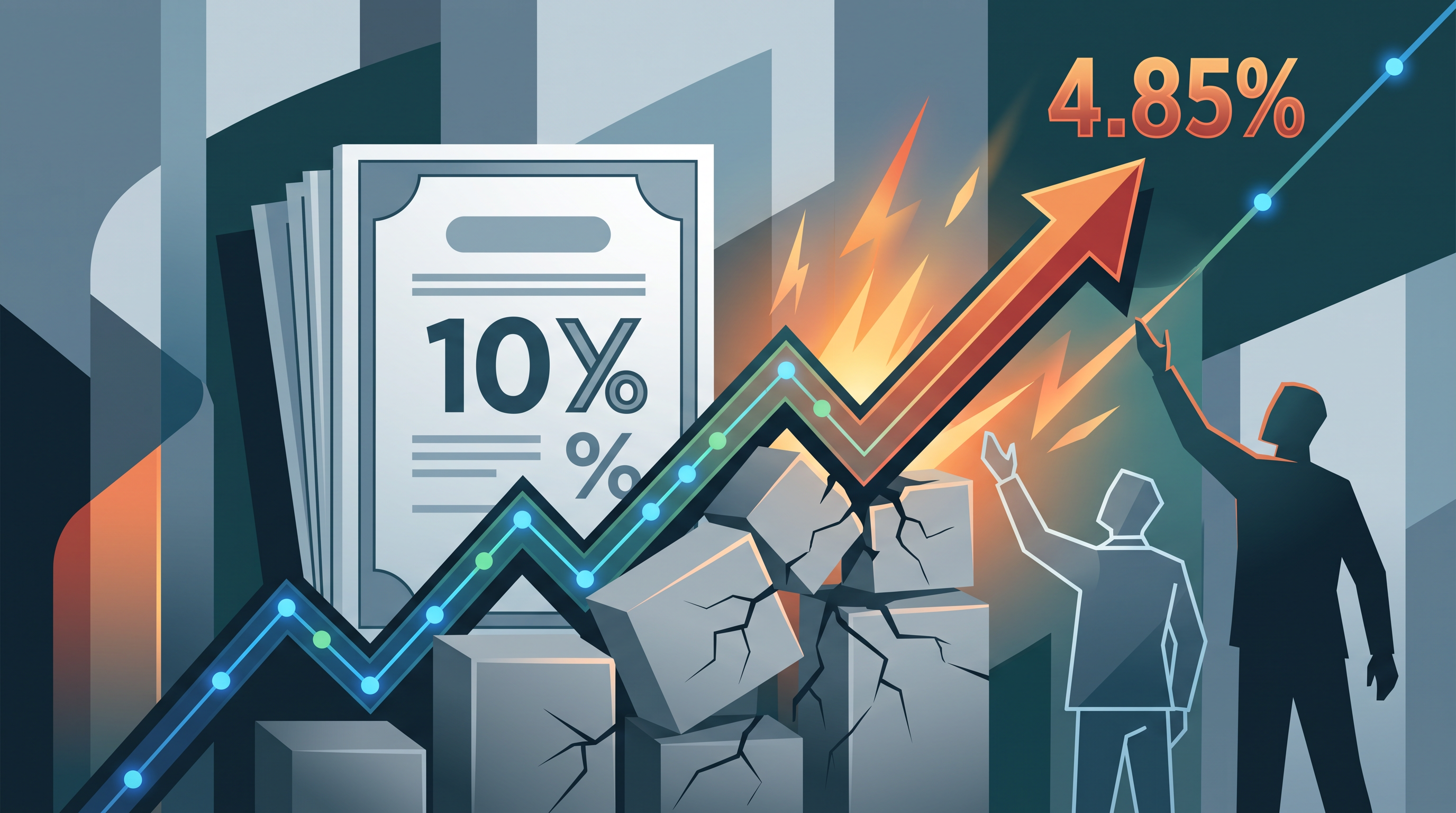 Randamentele titlurilor de stat americane au crescut la 4,85%, pe fondul presiunii datoriei publice