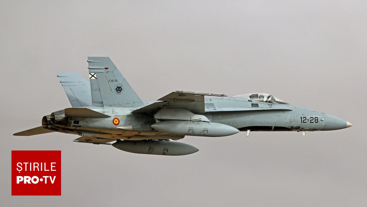 Mesaje RO-Alert în Tulcea după decolarea a două avioane F-18 spaniole pentru interceptare