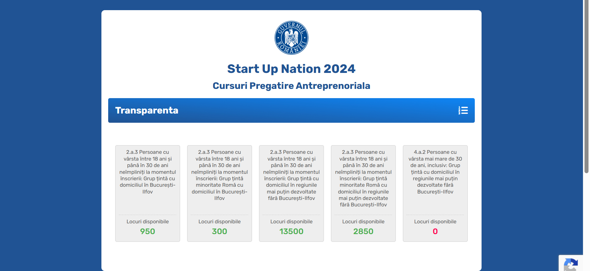 Probleme tehnice la deschiderea înscrierilor pentru Startup Nation 2026: Platforma oficială s-a blocat