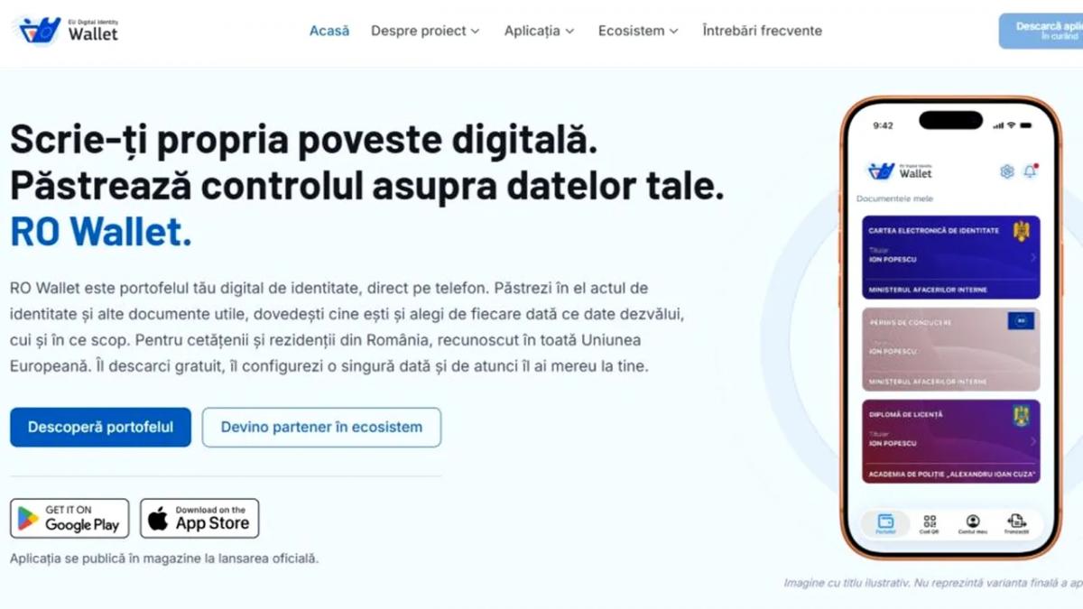 Documentele de identitate vor fi disponibile pe telefon prin aplicația RO Wallet din 2027