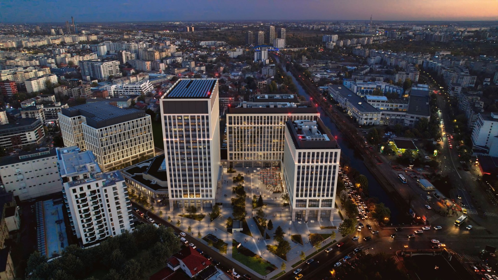 Cererea de spații de birouri în București a crescut cu 6% în primele nouă luni ale anului