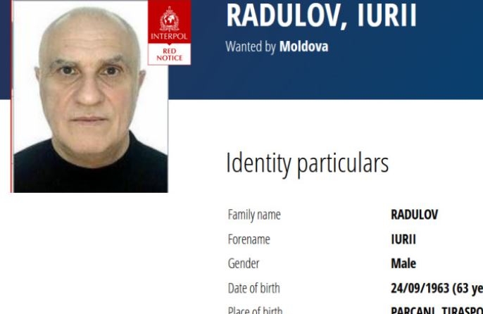 Interlopul Iurie Radulov, cunoscut pentru rolul în grupări criminale din România, a fost prins în Turcia