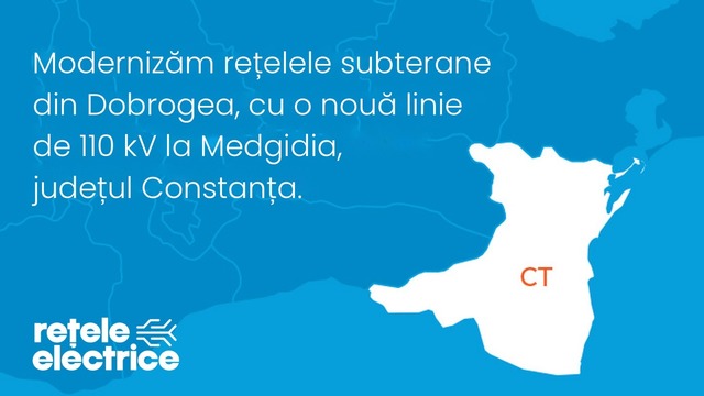 Rețele Electrice România investește peste 54 de milioane de lei într-o linie electrică de înaltă tensiune la Medgidia