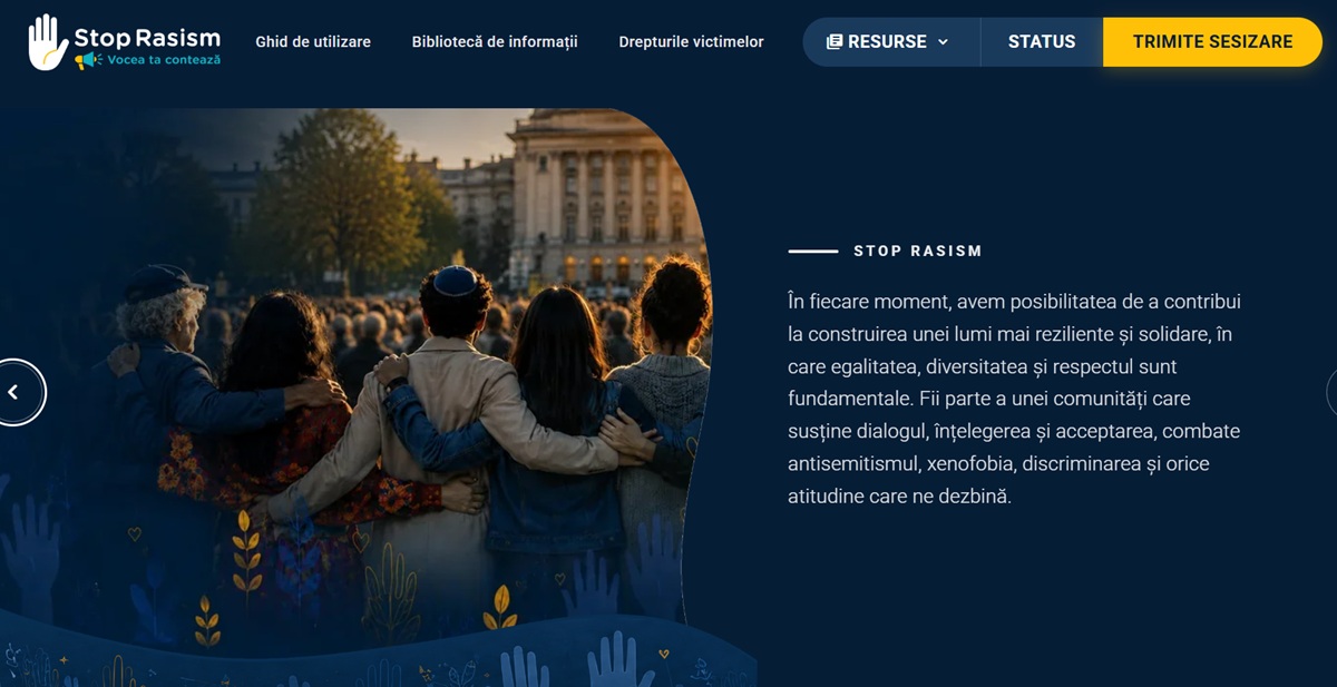 A intrat în funcțiune platforma Stop Rasism pentru raportarea incidentelor de ură