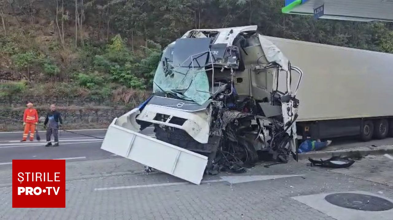Șoferul turc care a intrat cu autocamionul într-o benzinărie de pe Valea Oltului a fost arestat preventiv