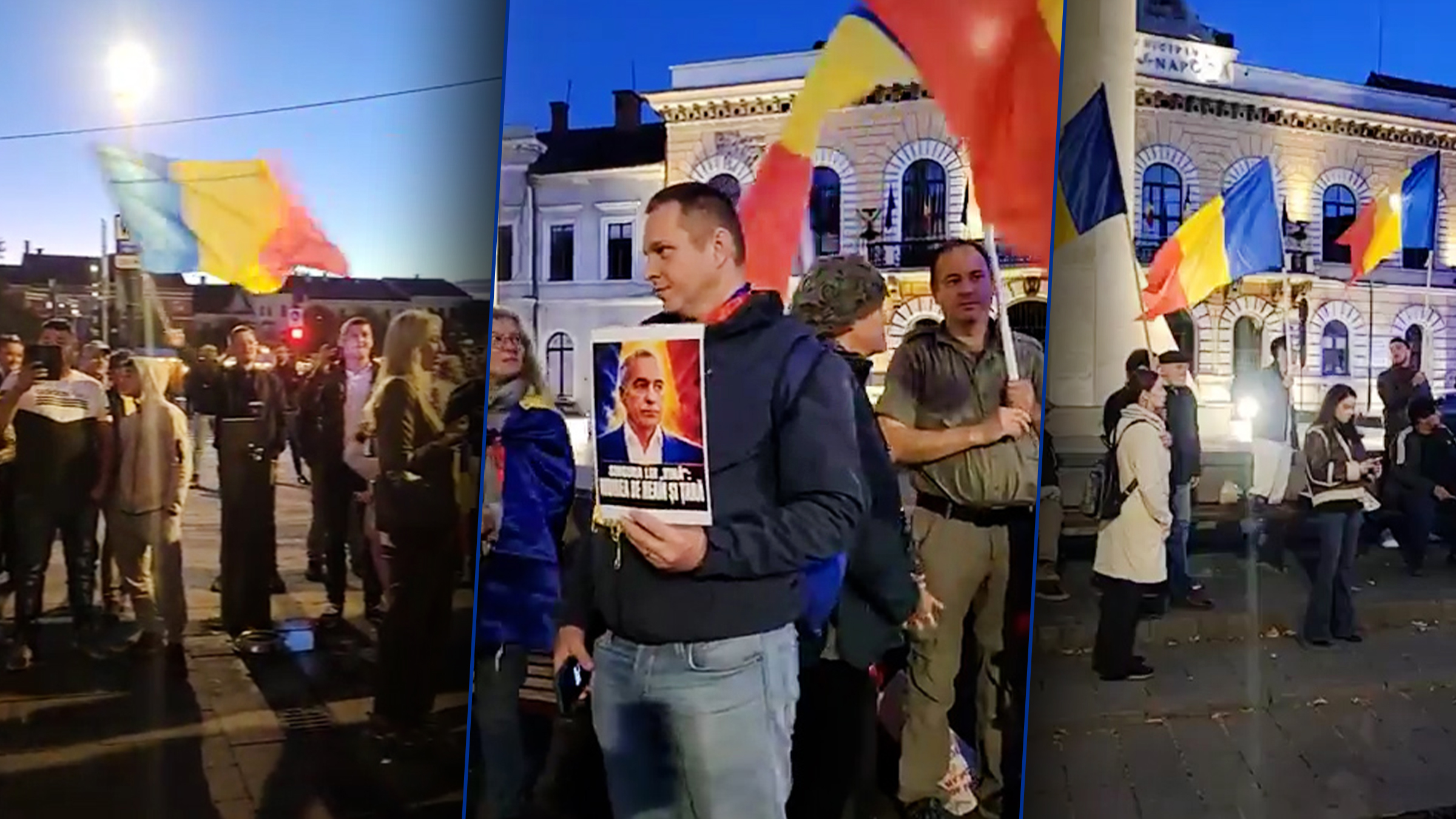Manifestații în Cluj și București pentru susținerea lui Călin Georgescu, în contextul arestării sale