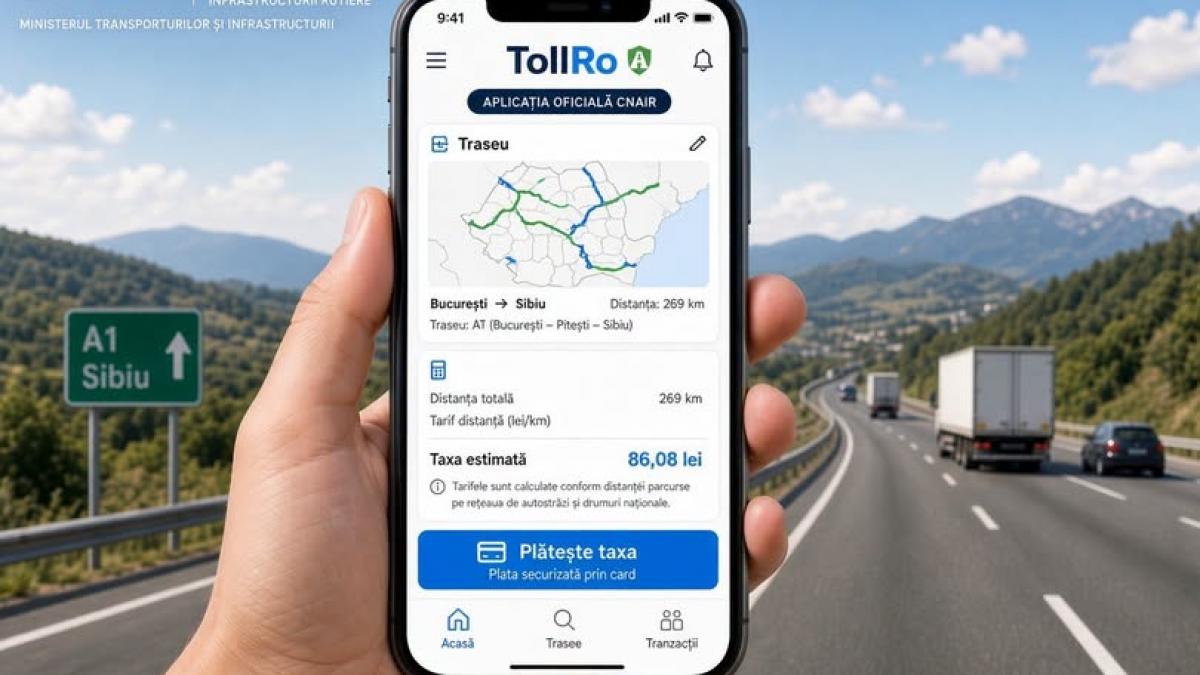 Sistemul de plată TollRo este din nou funcțional după incidentul tehnic de vineri