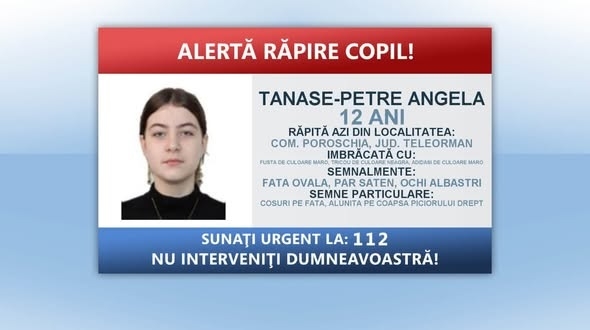 Alți doi suspecți prinși în cazul fetei de 12 ani răpite din comuna Poroschia, Teleorman