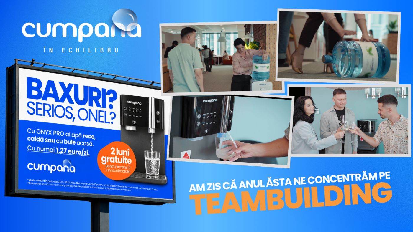 Cumpăna extinde prezența în locuințe prin parteneriat cu filmul Teambuilding 2 și campanie de purificatoare